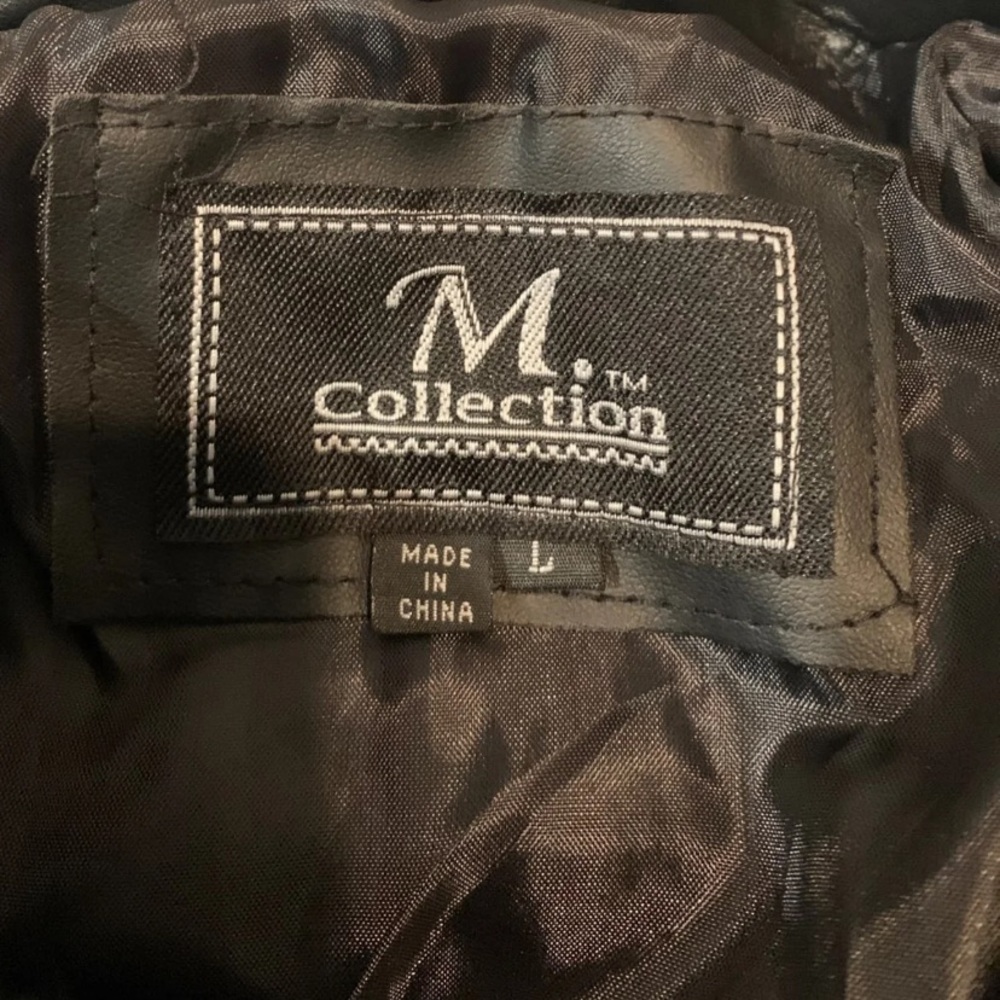 M Collection Leather Jacket - Picture 3 of 4